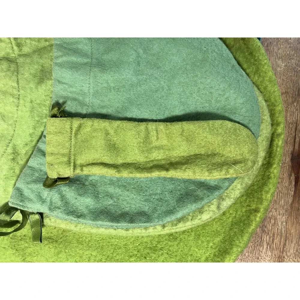 As Is-light Staining-4 Pc. Set Vintage Tiffany And Co. New York Green Felt Bags